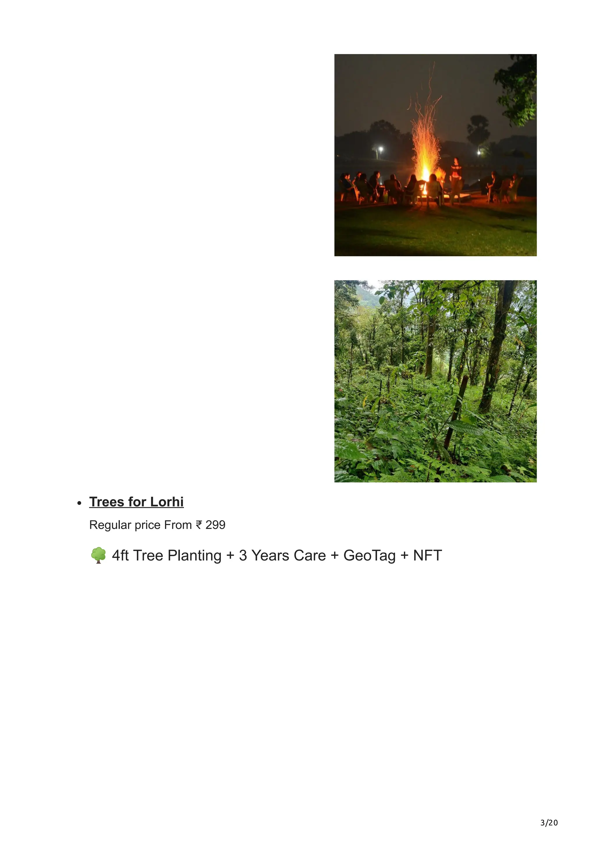 3/20
Trees for Lorhi
Regular price From ₹ 299
🌳4ft Tree Planting + 3 Years Care + GeoTag + NFT
 