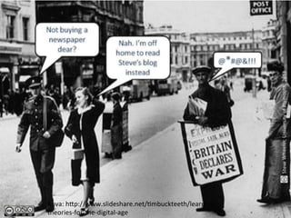 Twi>er	
  sivu	
  jossa	
  uu2sia	
  
Kuva:	
  h>p://www.slideshare.net/2mbuckteeth/learning-­‐
theories-­‐for-­‐the-­‐digital-­‐age	
  
 