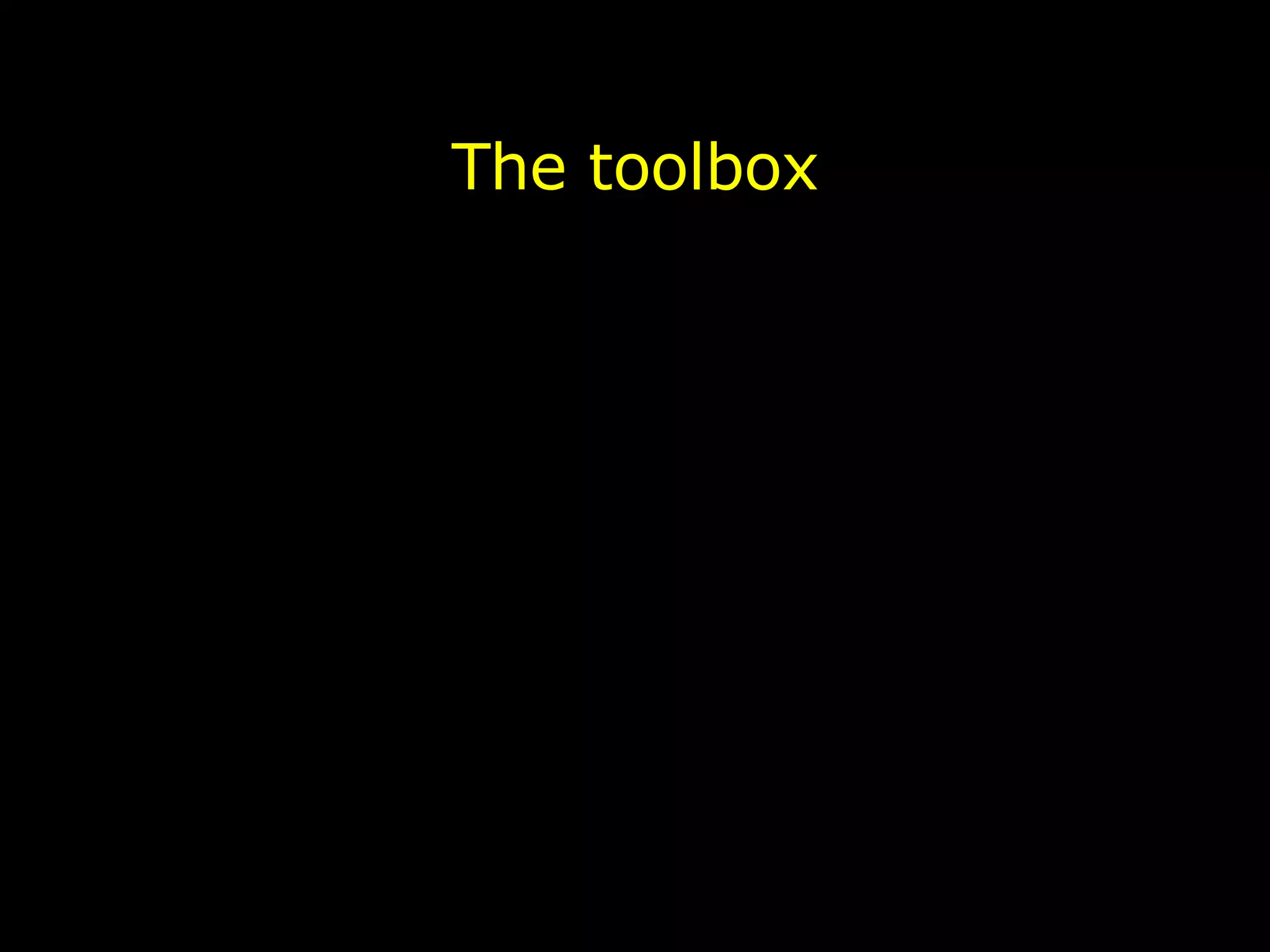 The toolbox 