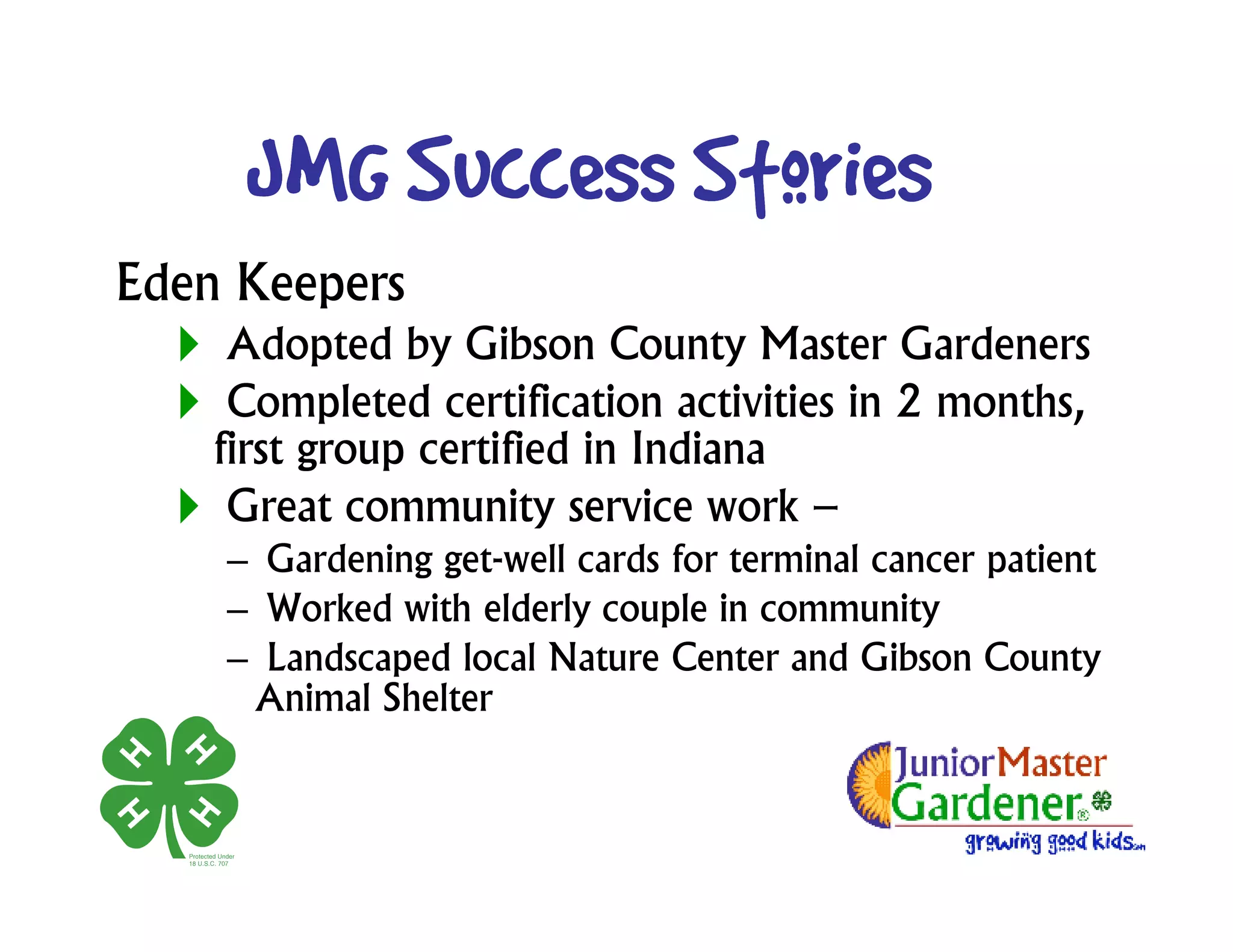 Growing Good Kids Making A Difference Via Horticulture