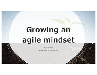 Growing an
agile mindset
@selleithy
www.sparkagility.com
 