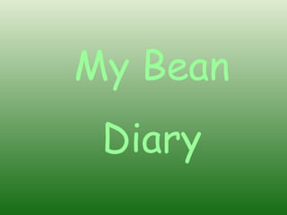 My Bean
 Diary
 