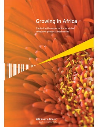 Growing in Africa
Capturing the opportunity for global
consumer products businesses
 