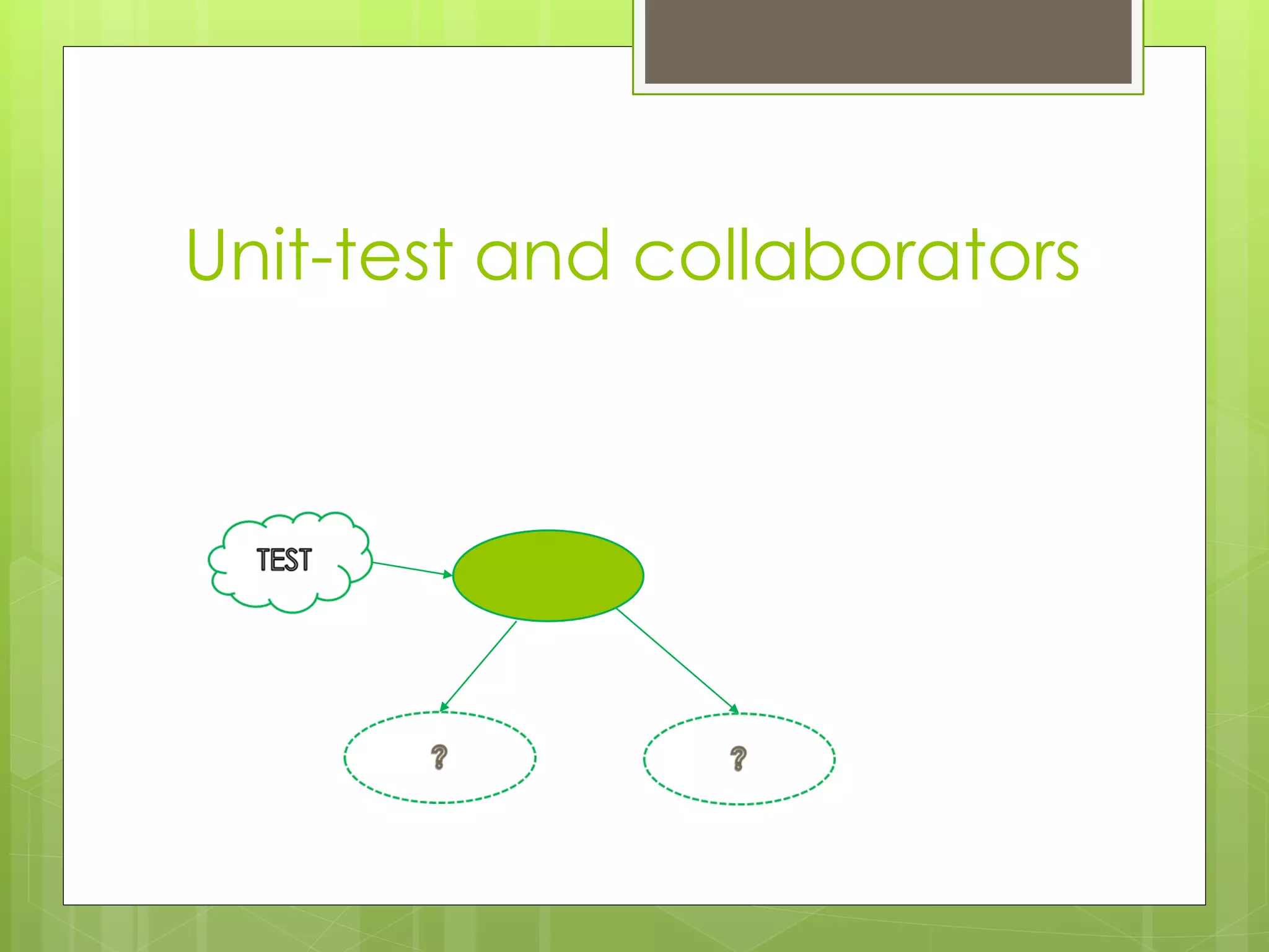 Unit-test and collaborators
 