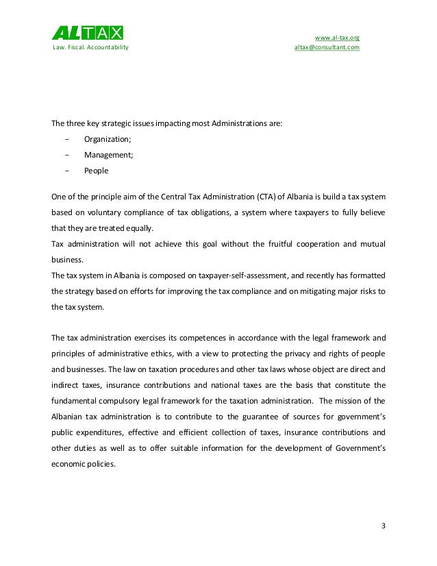 Albania Taxation, 2014 Growing tax compliance for ensuring governmen…