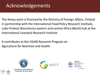 Measuring and mitigating the risk of mycotoxins in maize and dairy products for poor consumers in Kenya