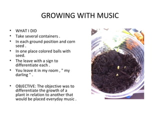 Growing with music PPT