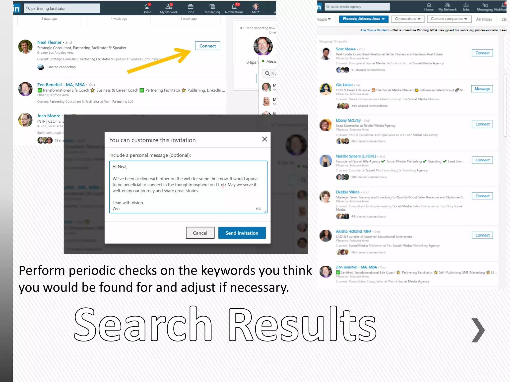 Perform periodic checks on the keywords you think
you would be found for and adjust if necessary.
 