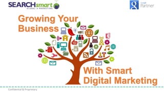 Confidential & Proprietary
Growing Your
Business
With Smart
Digital Marketing
 