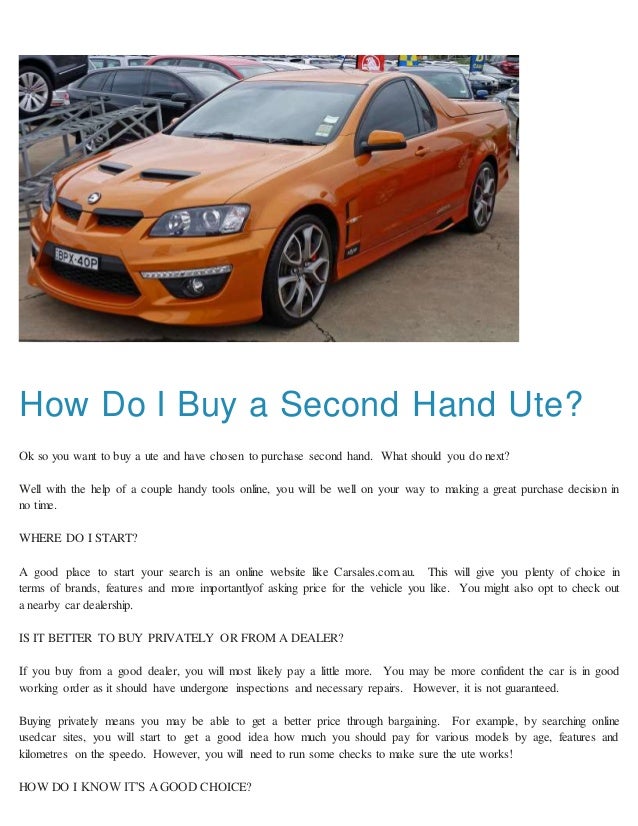 how do i buy a car