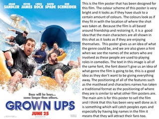 Grown ups film poster analysis | PPT