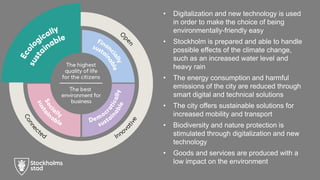 Stockholm's strategy for a connected city 