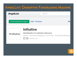 AngelList: Disruptive Fundraising Machine
 