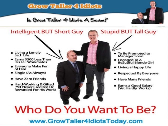 Grow Taller 4 Idiots Review Increase Height Naturally