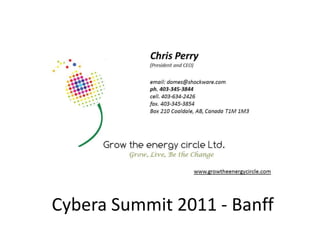 Cybera Summit 2011 - Banff 