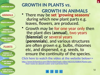 What Grows Example gROWTH GRADE 11 The process of growingAS | PPTX