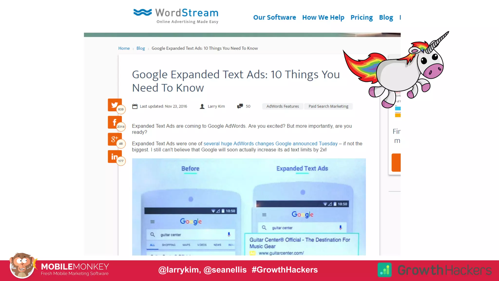 #CMCa2z @larrykim@larrykim, @seanellis #GrowthHackers
 