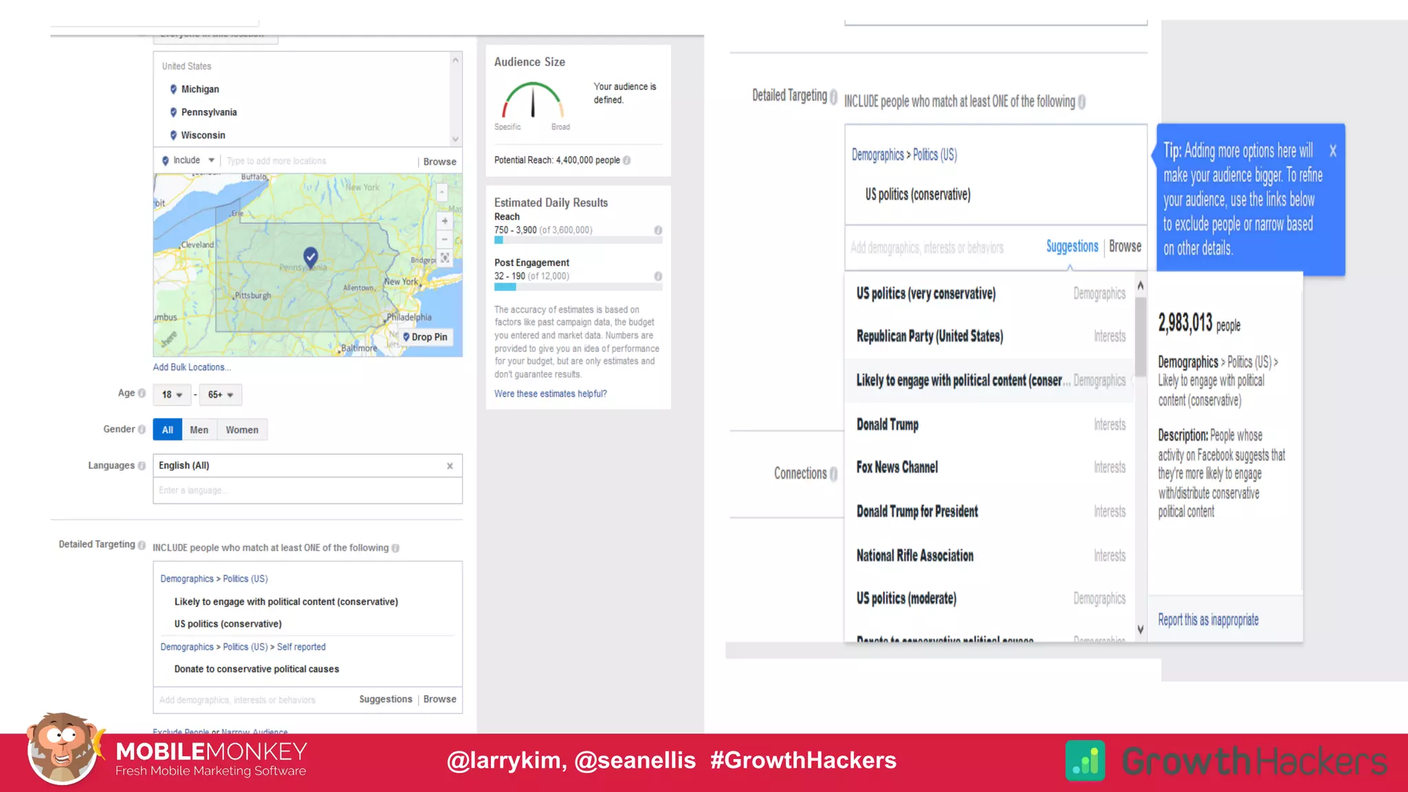 #CMCa2z @larrykim@larrykim, @seanellis #GrowthHackers
 