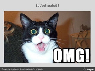 Growth Hacking Paris – Growth Hacker le Social Media
Et c’est gratuit !
 