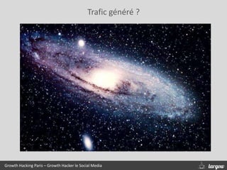 Trafic généré ?
Growth Hacking Paris – Growth Hacker le Social Media
 