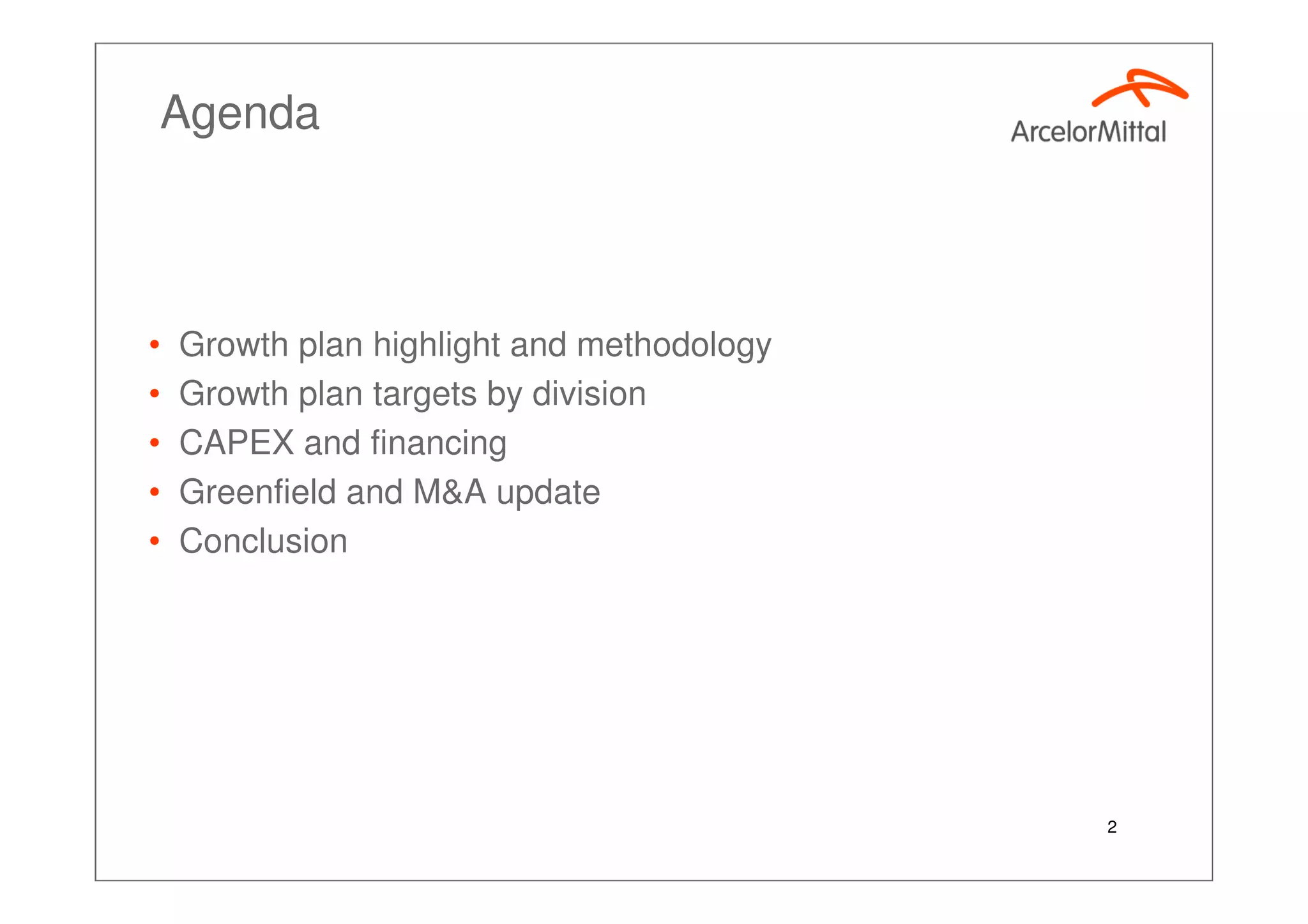 Growth Plan 2012, Aditya Mittal Investor Presentation Paris Sept 2007