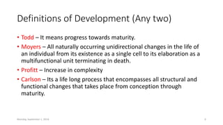 Growth and development | PPTX