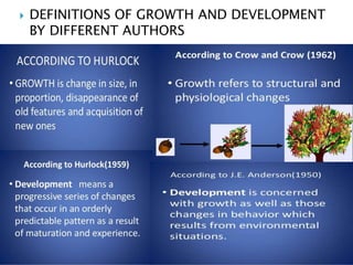 Growth and development | PPTX