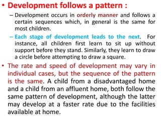 Own Words Orderly Development Pattern Growth and development | PPTX