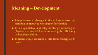Growth and development | PPTX