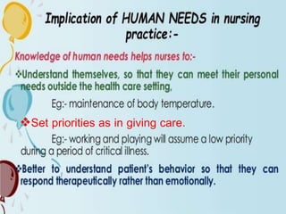 Set priorities as in giving care.
 