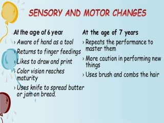 Growth and development