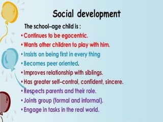 Growth and development