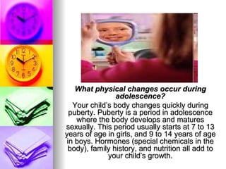 Growth and development of adolescence lesson2 | PPT