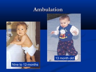 AAmmbbuullaattiioonn 
13 month old 
Nine to 12-months 
 