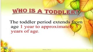 Growth and development of toddlers PPT | PPTX