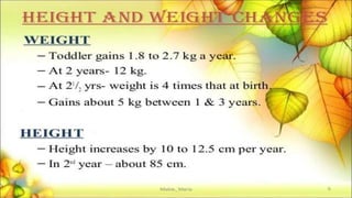 Growth and development of toddlers PPT | PPTX