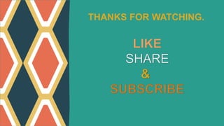 THANKS FOR WATCHING.
 