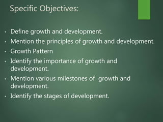 Growth and development of Child PSM | PPTX