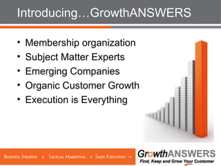 Introducing…GrowthANSWERS ,[object Object],[object Object],[object Object],[object Object],[object Object]