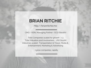 Growth by Segmentation - Part 1 by Brian Ritchie