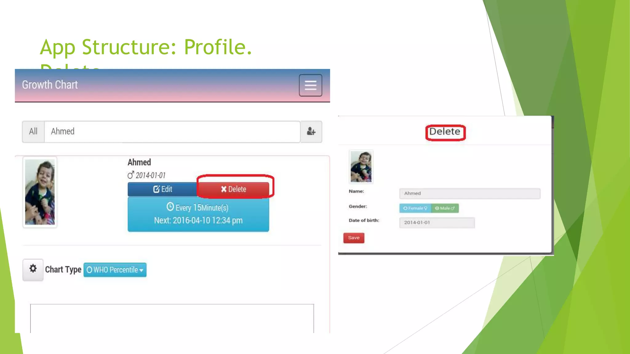 Growth Chart App PPTX
