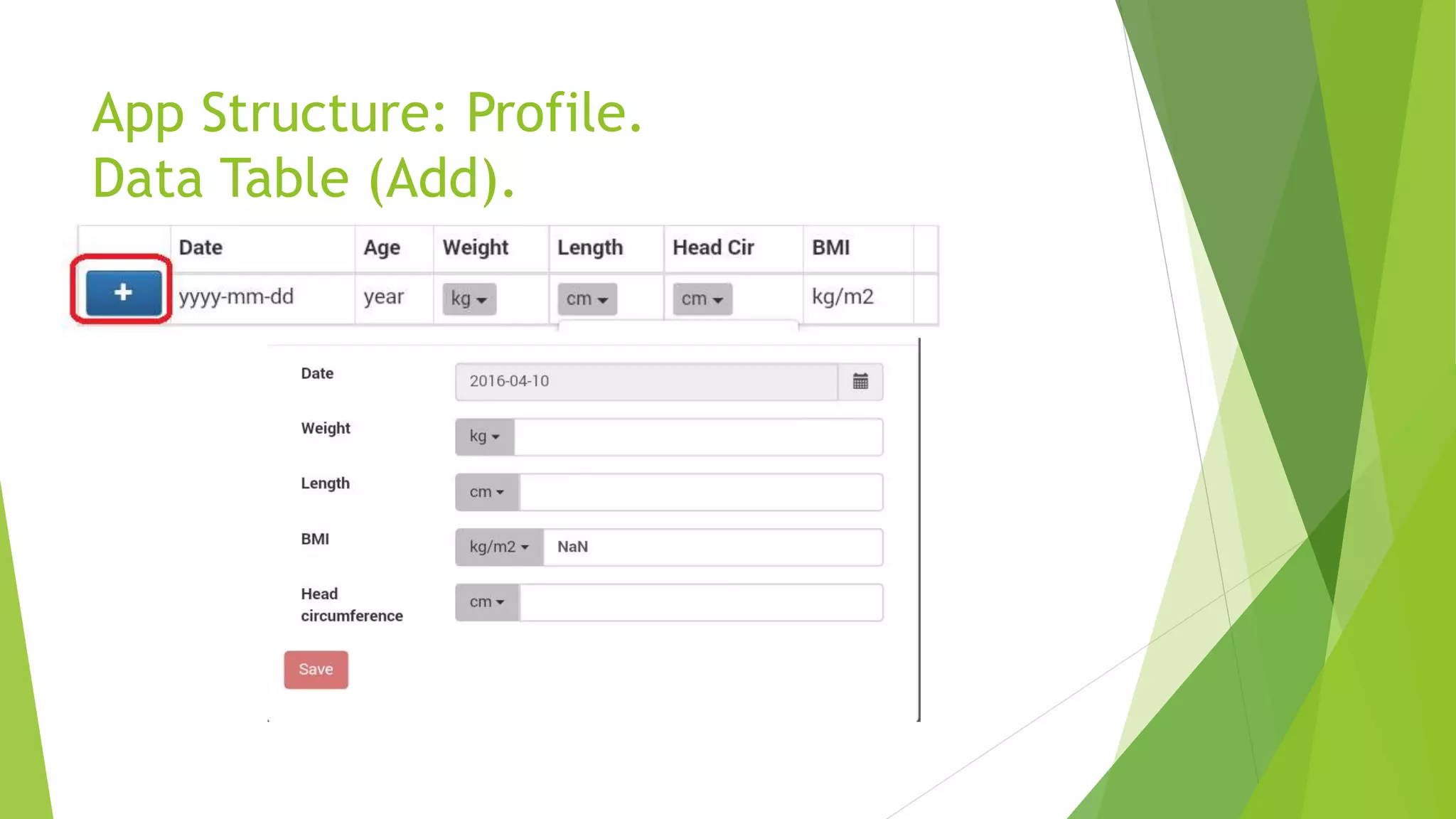 Growth Chart App PPTX