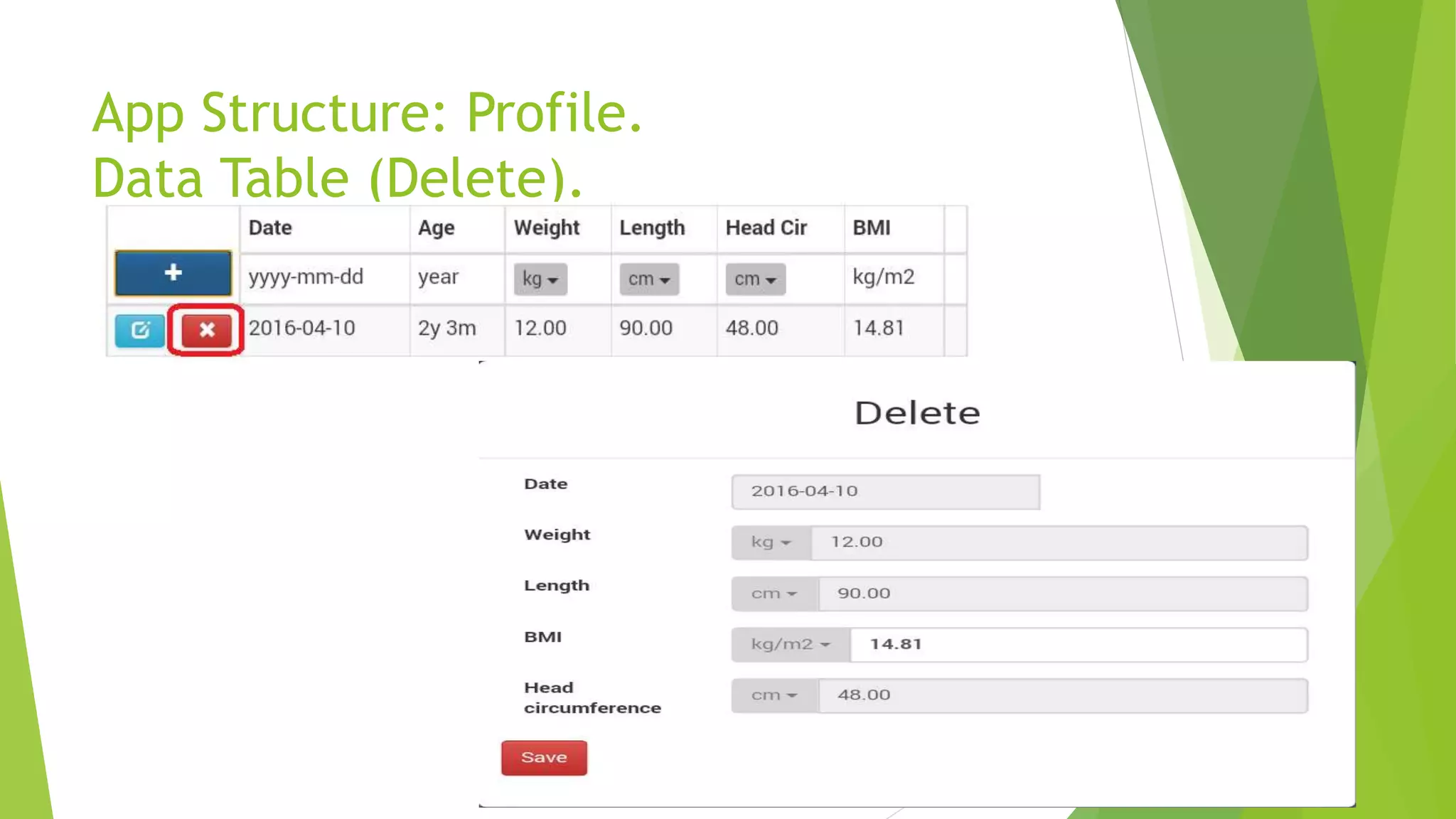Growth Chart App PPTX