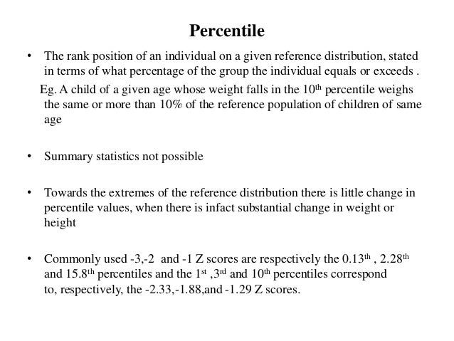 Growth Chart Percentile Explanation