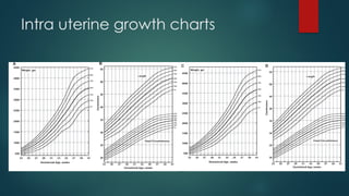 Intra uterine growth charts
 