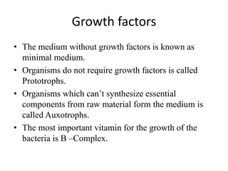 Prototroph Growth curve of bacteria and factors effect bacterial growth curve | PPT