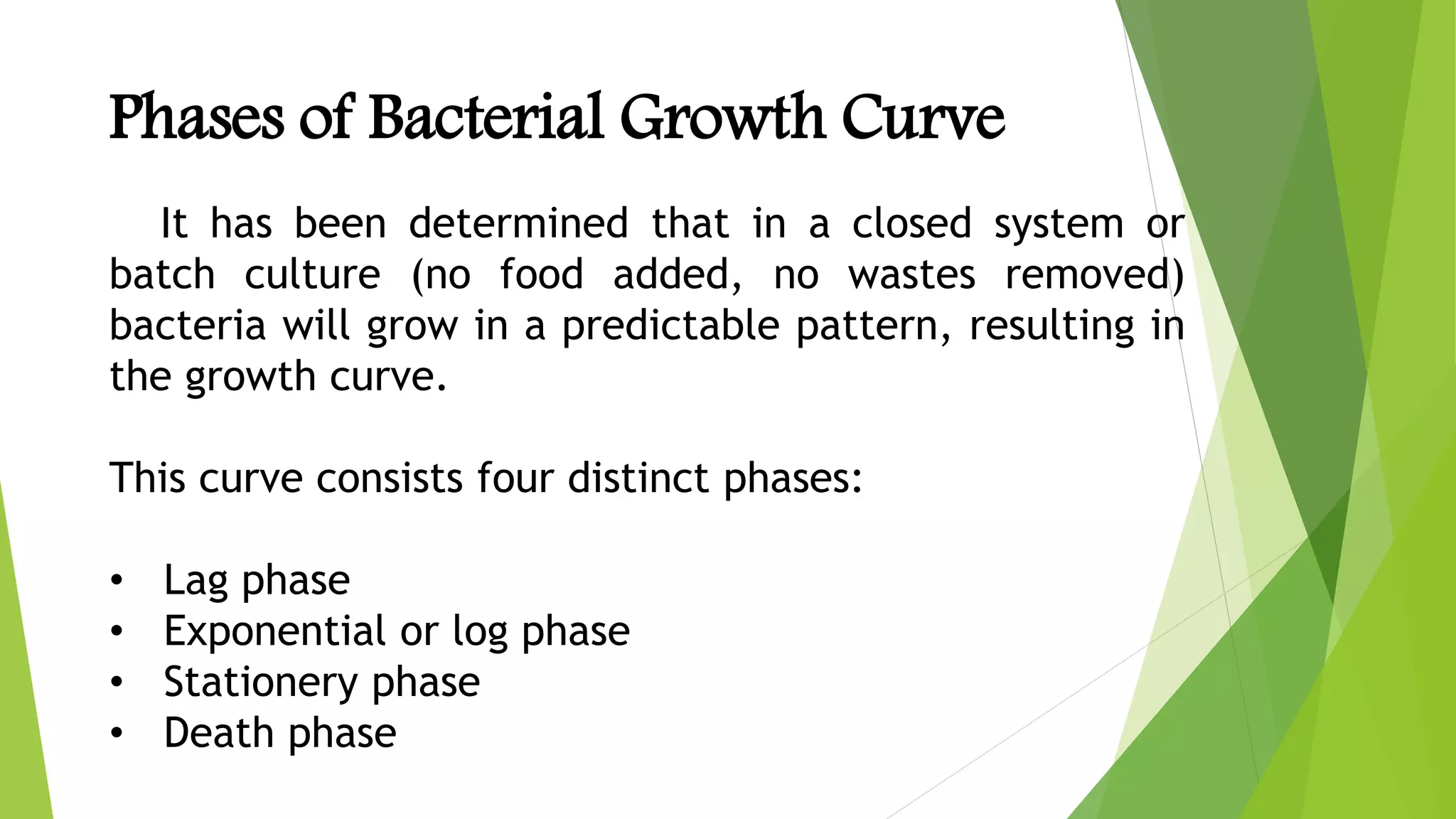 Growth Curve of Bacteria SlideShare | PPTX