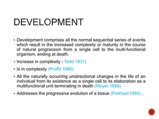 Growth & development | PPTX