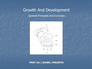 Growth And Development
General Principles And Concepts
PROF (Dr.) SAIBEL FARISHTA
 