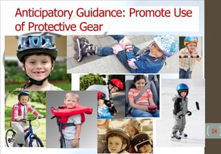 Anticipatory Guidance: Promote Use
of Protective Gear
24
 